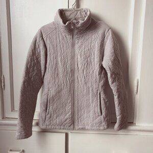 The North Face Quilted Jacket Gray Women's Small Petite